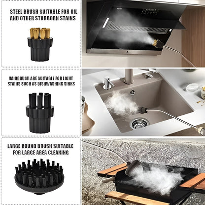 Handheld Steam Cleaner with Six Speed Settings and Five Brush Heads