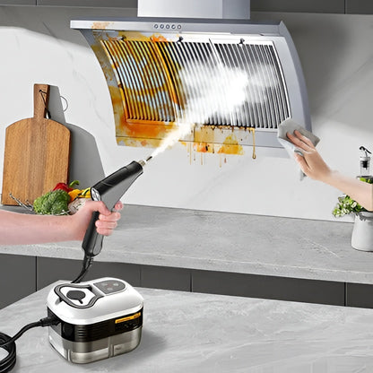 Handheld Steam Cleaner with Six Speed Settings and Five Brush Heads
