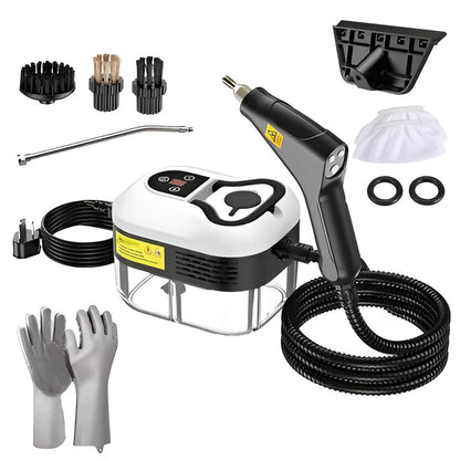 Handheld Steam Cleaner with Six Speed Settings and Five Brush Heads
