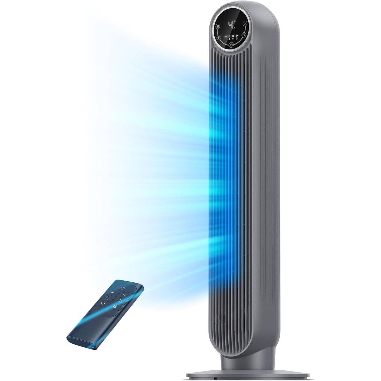 Bladeless Tower Fan with 8 Speed Settings and 90 Degree Oscillation, Ultra Quiet 20 Decibel Operation