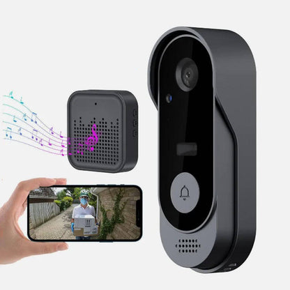 Smart Video Doorbell with Motion Detection and Night Vision, Local Storage