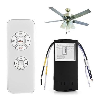 Smart Ceiling Fan Controller with App Control and Voice Command, RF Remote