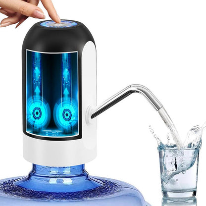 Electric Water Pump with USB Rechargeable Battery and Auto Shutoff for 3-5 Gallon Bottles