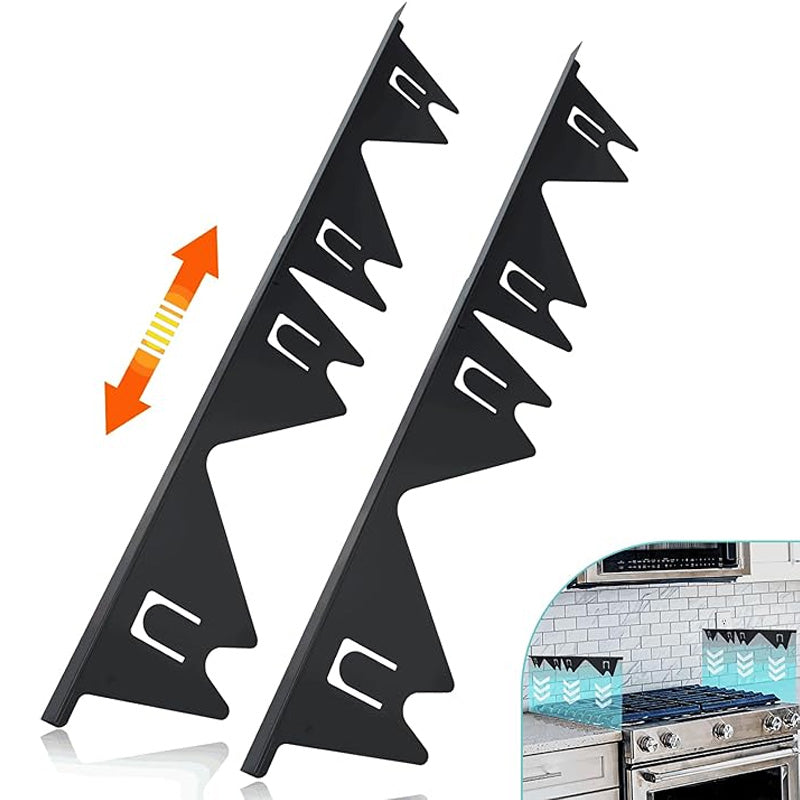 Retractable Stainless Steel Stove Gap Cover with Spring Tension System, Adjustable 13.8-27.5in