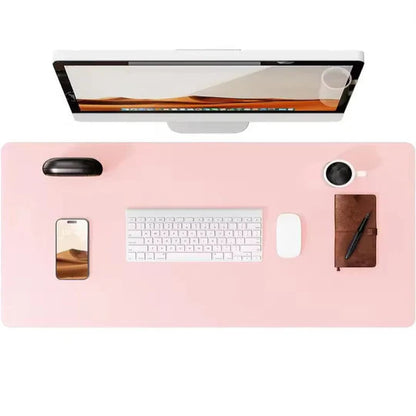 PU Leather Desk Protector, Waterproof Non-Slip Mat