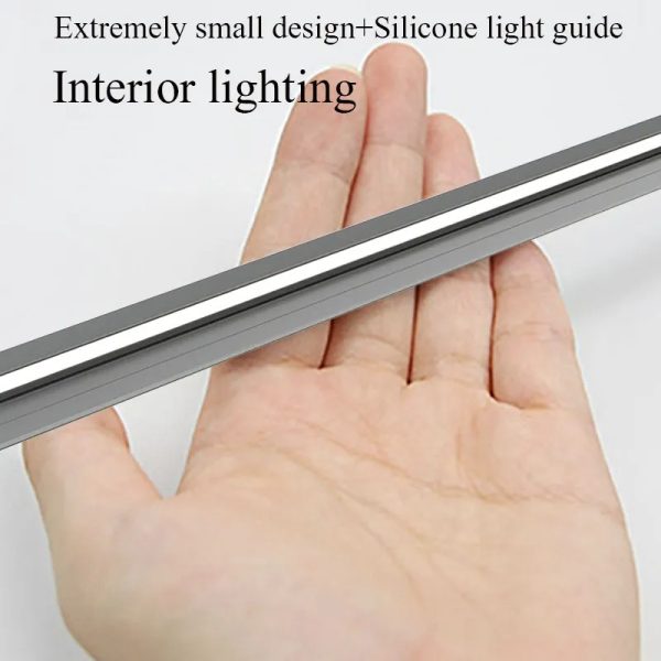 Under Cabinet LED Strip Light with 45-Degree Beam and Customizable Length, Aluminum Housing