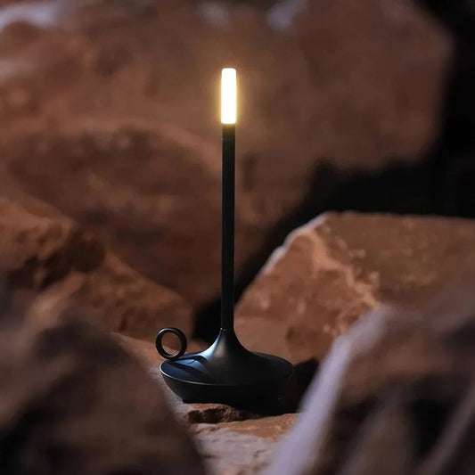 Wick LED Candle Light Table Lamp