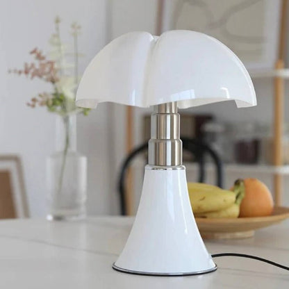 Touch-Controlled Dimmable LED Table Lamp with Adjustable Petal Design