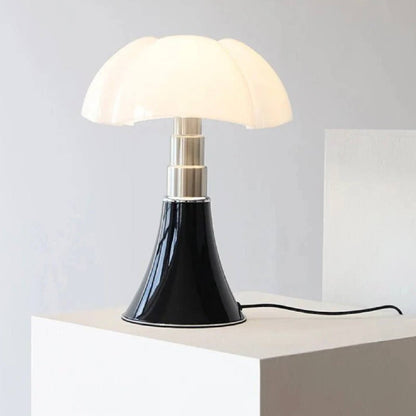 Touch-Controlled Dimmable LED Table Lamp with Adjustable Petal Design