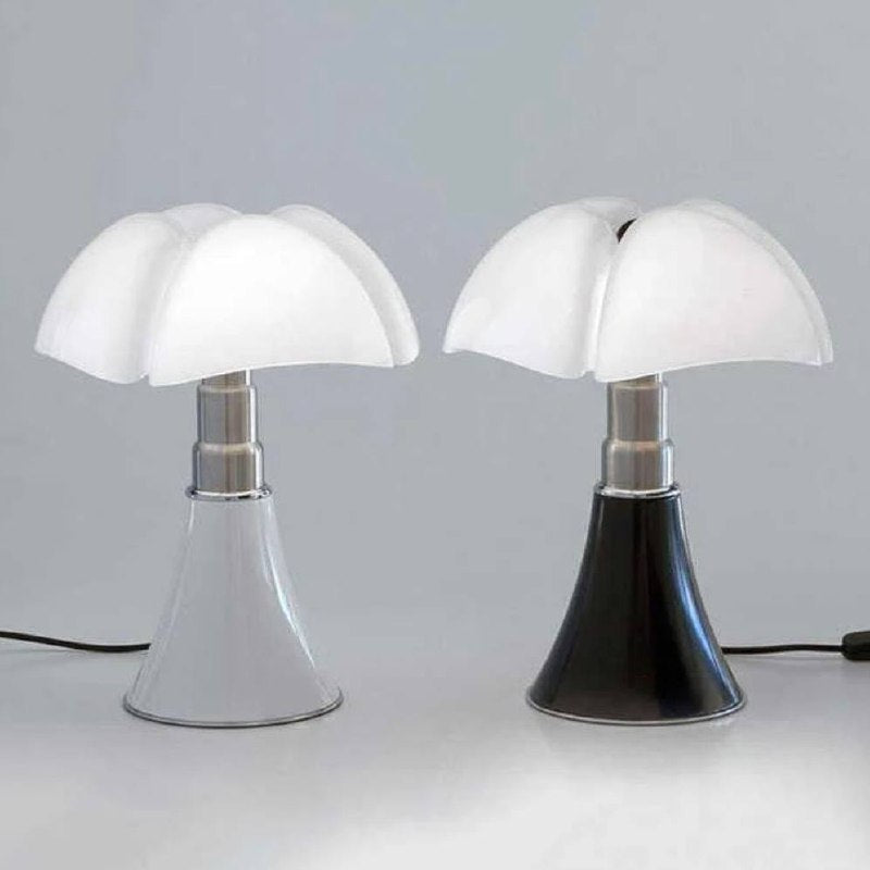 Touch-Controlled Dimmable LED Table Lamp with Adjustable Petal Design