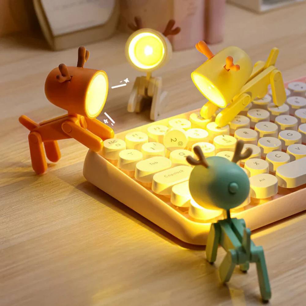 Flexible Animal LED Table Lamp with Adjustable Head for Kids and Desk