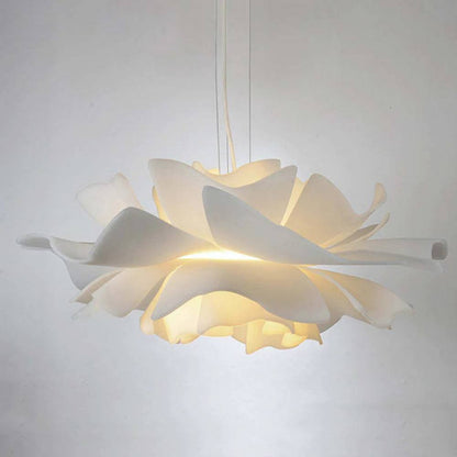Dimmable Floral Pendant Light with Petal Design for Living Room, Dining Room and Bedroom