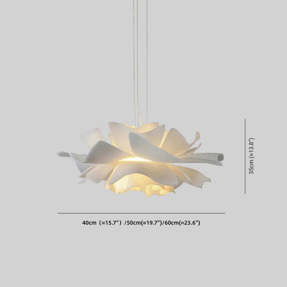 Dimmable Floral Pendant Light with Petal Design for Living Room, Dining Room and Bedroom