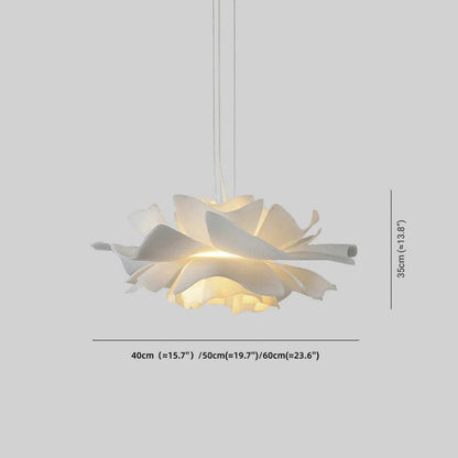 Dimmable Floral Pendant Light with Petal Design for Living Room, Dining Room and Bedroom