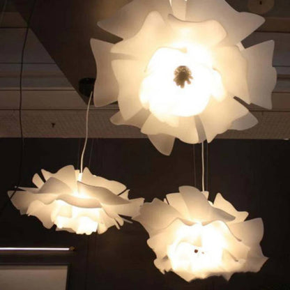 Dimmable Floral Pendant Light with Petal Design for Living Room, Dining Room and Bedroom