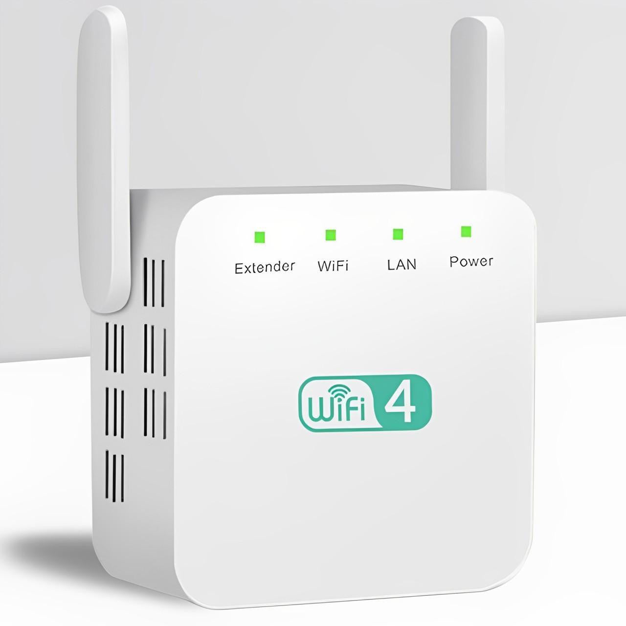 WiFi Network Repeater with Wall Penetrating Antenna and Multi-Device Support