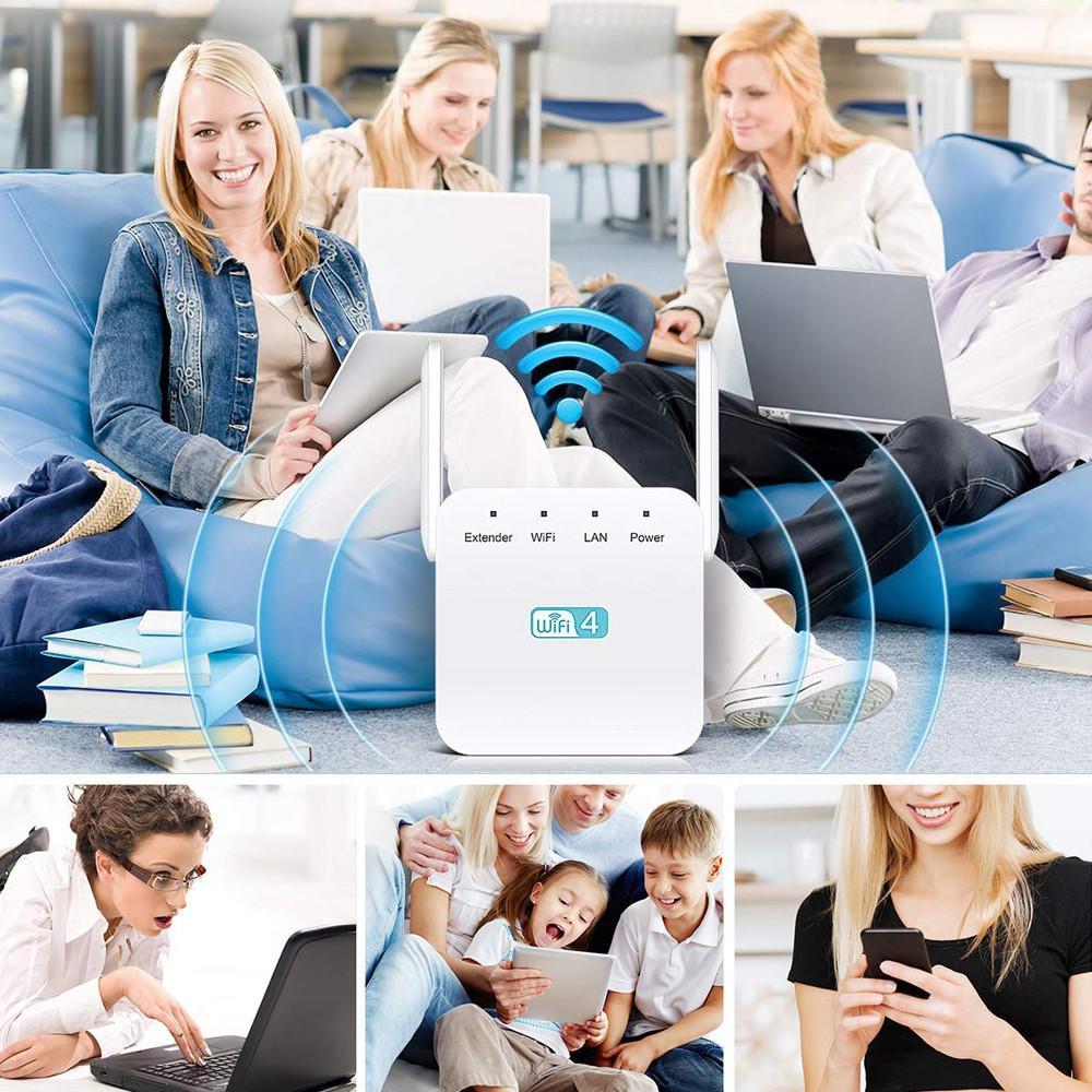 WiFi Network Repeater with Wall Penetrating Antenna and Multi-Device Support