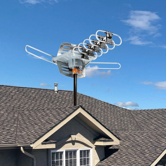 Motorized HD Antenna with 360 Degree Rotation and Wireless Remote Control