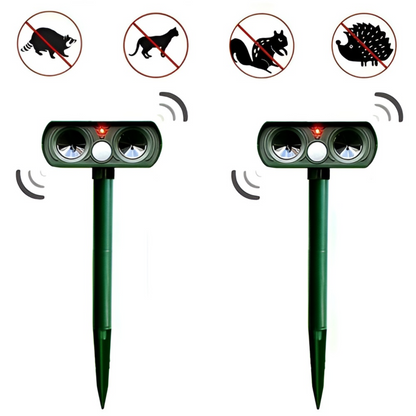 Motion Activated Ultrasonic Deer Repeller with Solar Power and Waterproof Design