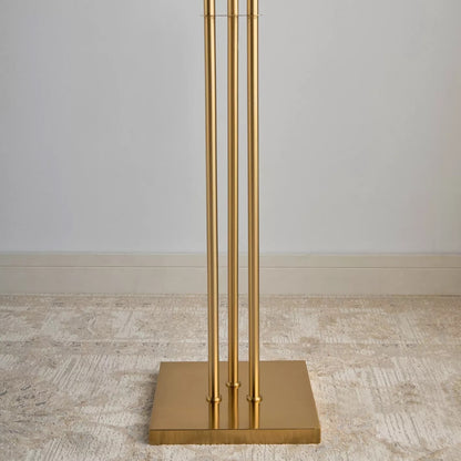 Druva Golden Metal Floor Lamp, 172cm