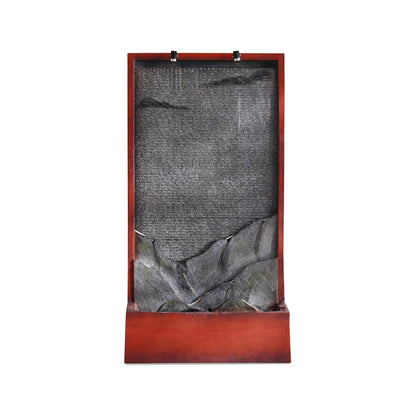 Elarq Tall Water Fountain, Reddish Brown