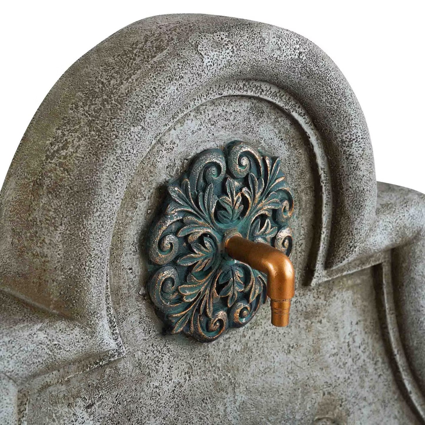 Tidrino Floor Water Fountain, Natural Finish