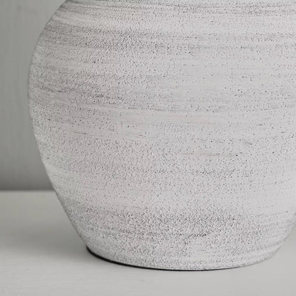 Vela White Ceramic Table Lamp, 44cm