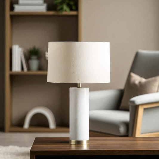 Zelo Marble Table Lamp, 65cm
