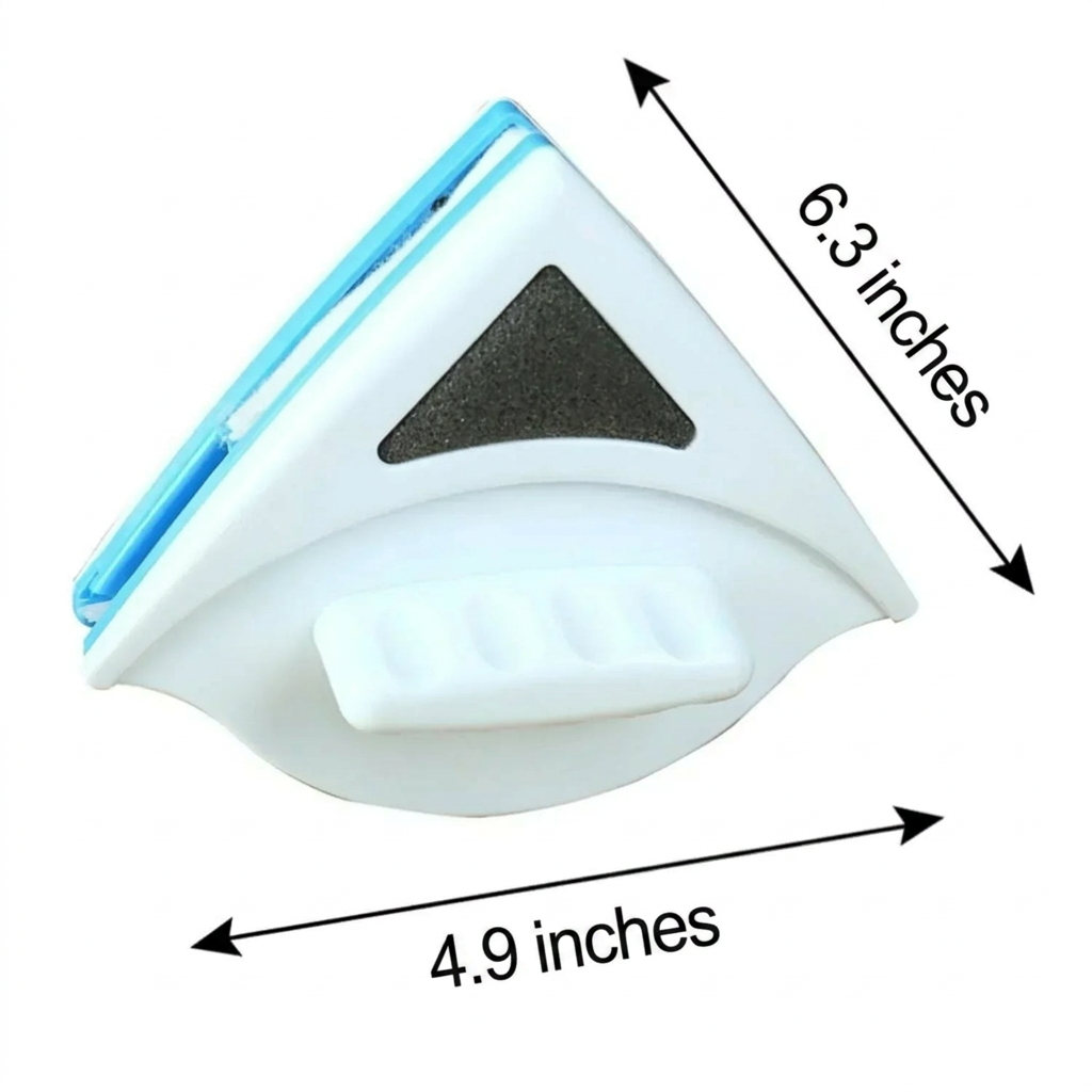 Magnetic Window Cleaner with Dual-Sided Microfiber Pads and Synchronized Cleaning